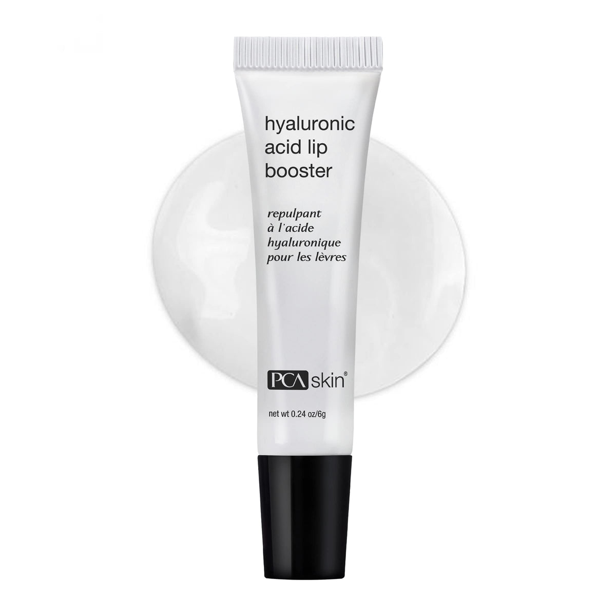 PCA SKIN Lip Plumper Serum tube ready for use, delivering hydrating plump lips