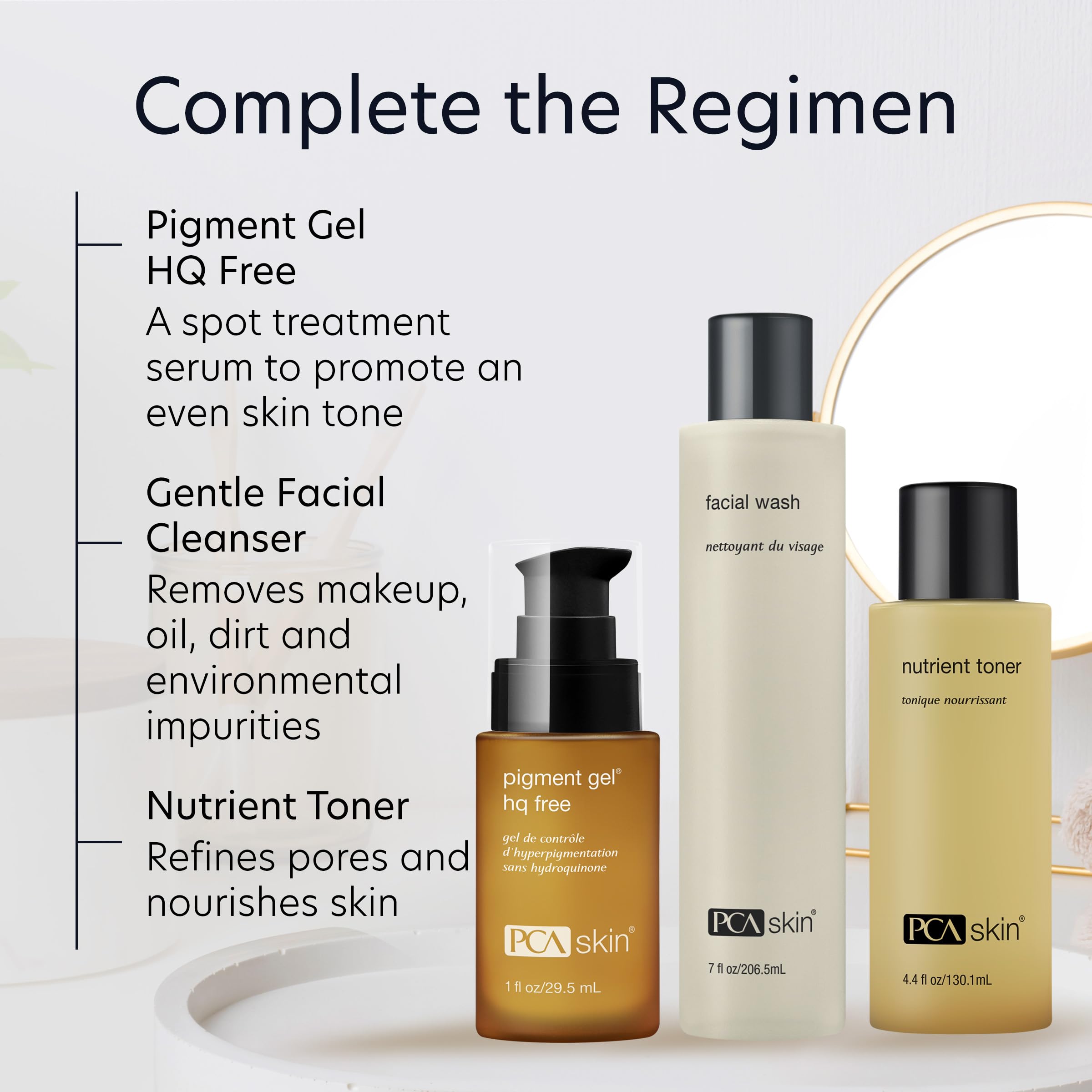 PCA SKIN Pigment Gel applied in routine for twice-daily use