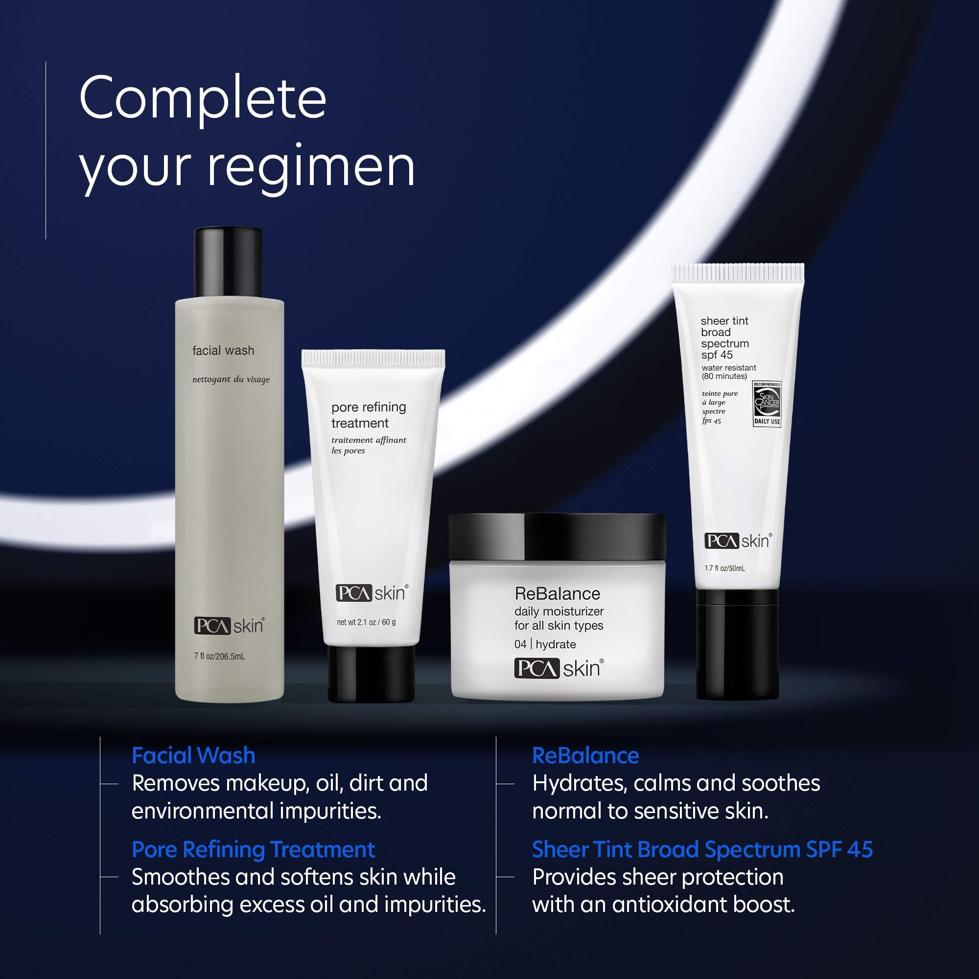 PCA SKIN Pore Refining kaolin and bentonite scene for pore cleansing.