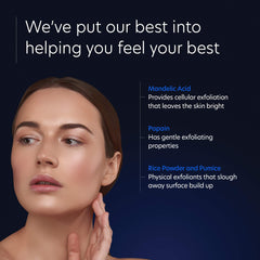 PCA SKIN Pore Refining mandelic acid detail suggesting brighter-looking skin.