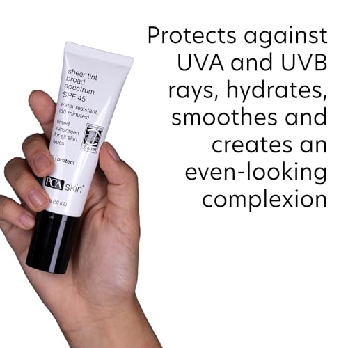 PCA SKIN Sheer Tinted Sunscreen being applied to the face for coverage