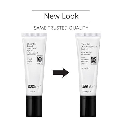 PCA SKIN Sheer Tinted Sunscreen swatch on skin blends naturally with tone