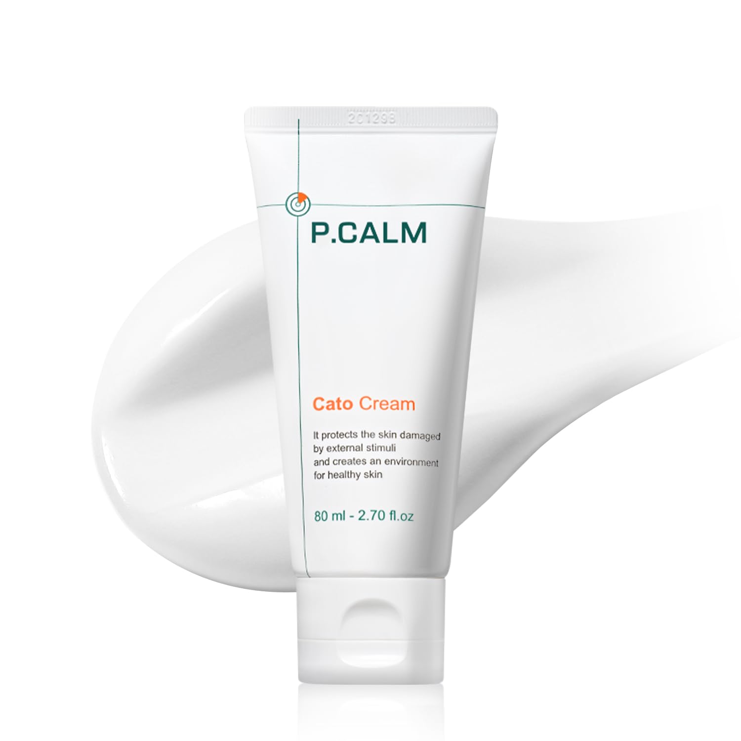 PCALM Cato Cream bottle close-up highlighting barrier-supporting moisturizer