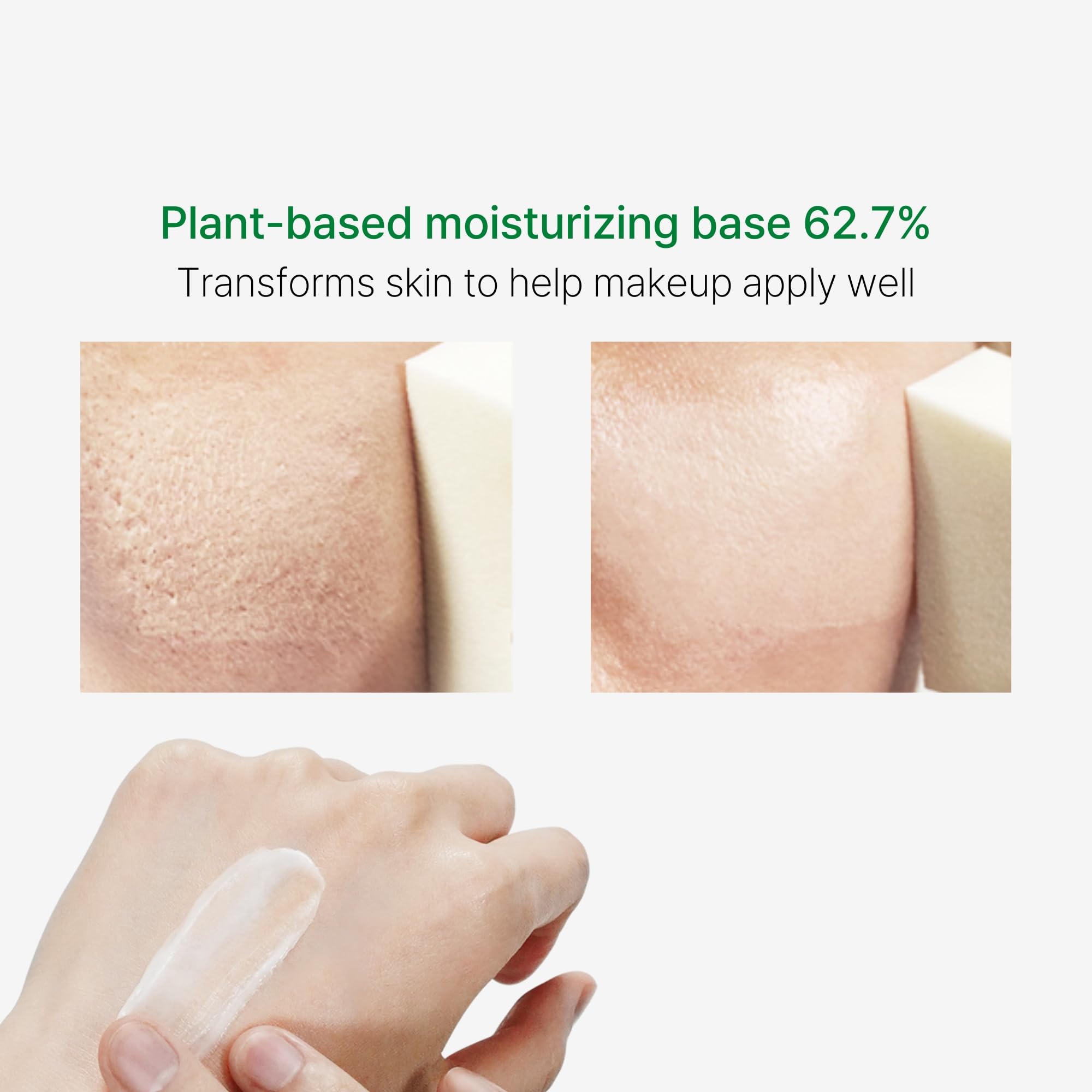 P.CALM vitamin E aloe nourishing essence adds softness and hydration to skin.