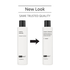 PCA SKIN Creamy Moisturizing Face Cleanser applied to damp skin for soft, hydrated results.