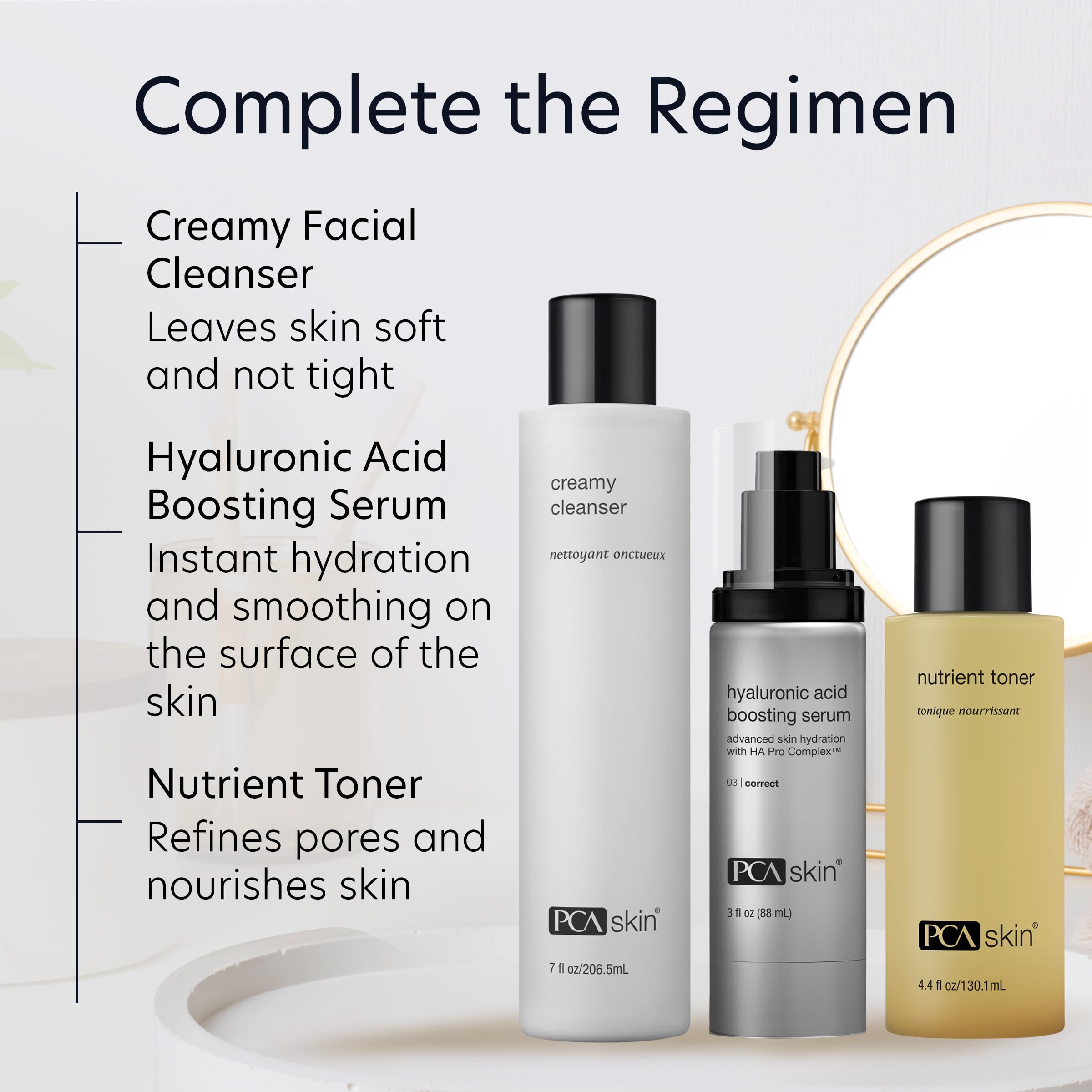 PCA SKIN Creamy Moisturizing Face Cleanser removes makeup and dirt without tightness.