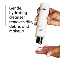 PCA SKIN Creamy Moisturizing Face Cleanser enriched with Rose Hip Oil for skin resilience.