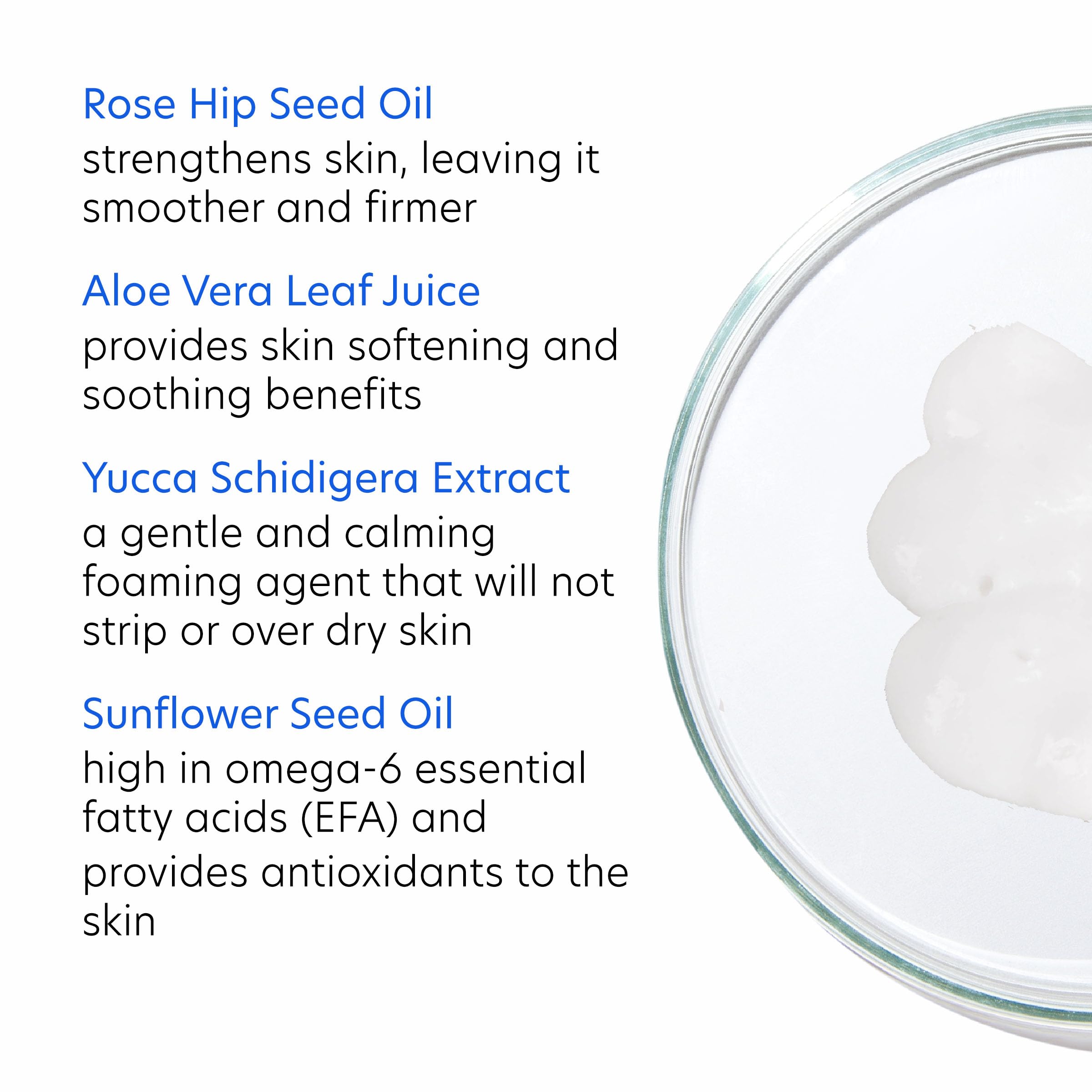 PCA SKIN Sunflower Seed Oil antioxidant blend protects while you wash.