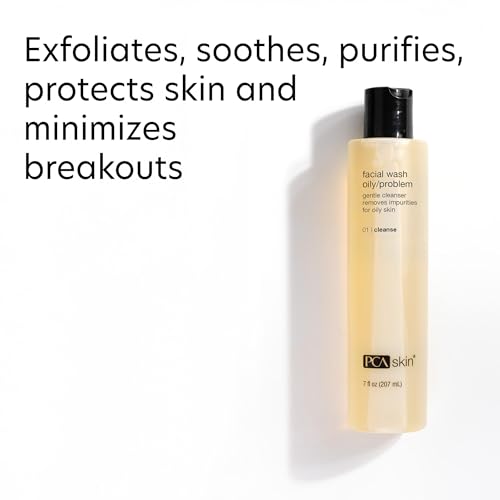 PCA SKIN Hydrating Face Wash foaming lather demonstrates effective makeup and oil removal for clarity.