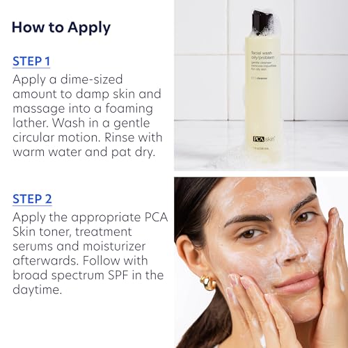 PCA SKIN Hydrating Face Wash ingredients highlight lactic acid for gentle exfoliation and even tone.