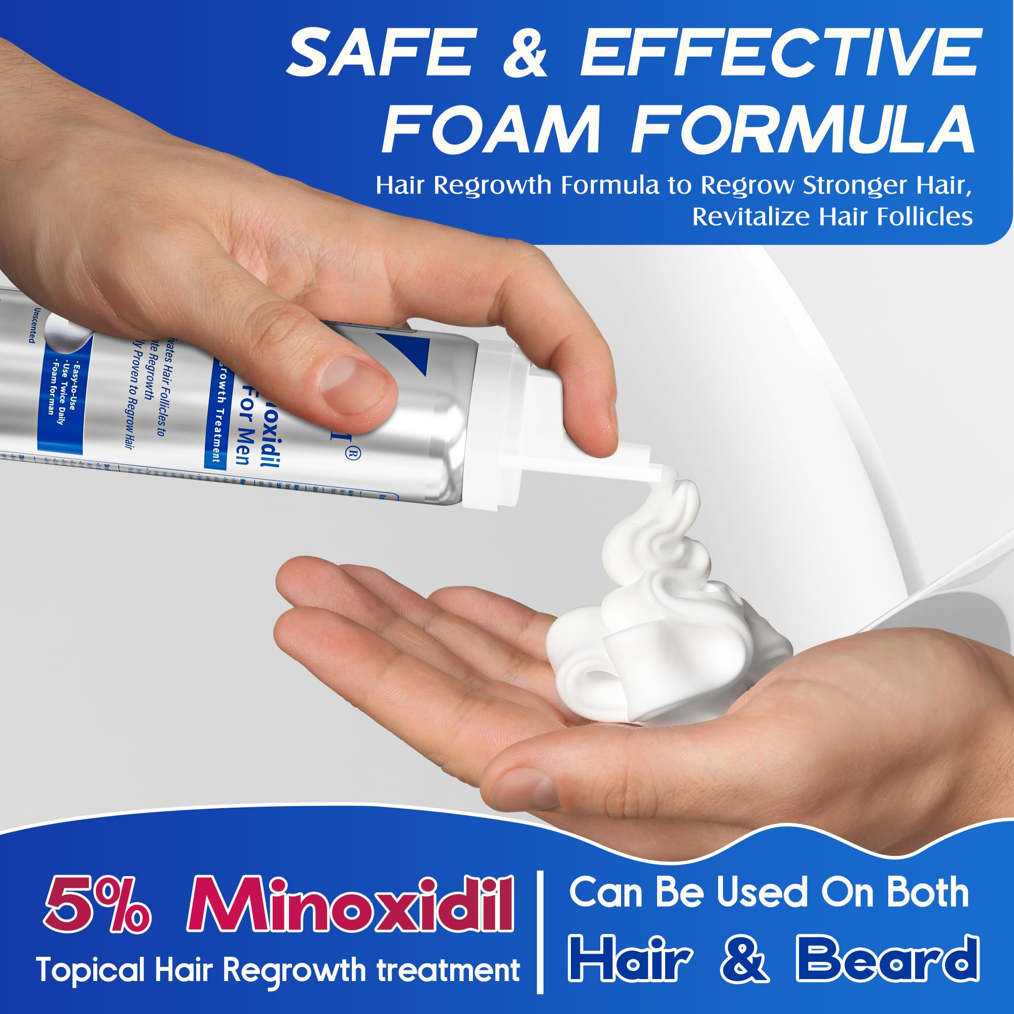 Pdam Minoxidil foam crown-area targets thinning at the crown.