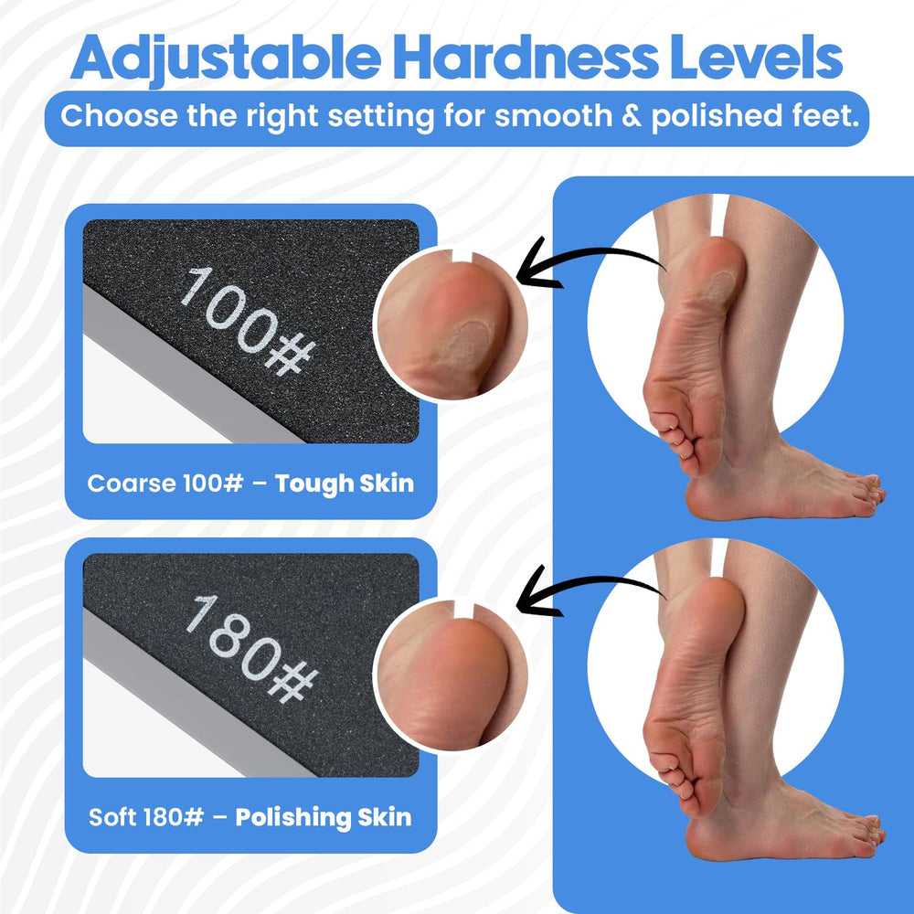 PDQR Premium Pumice Mat callus remover smooths rough soles without harsh scrubbing.