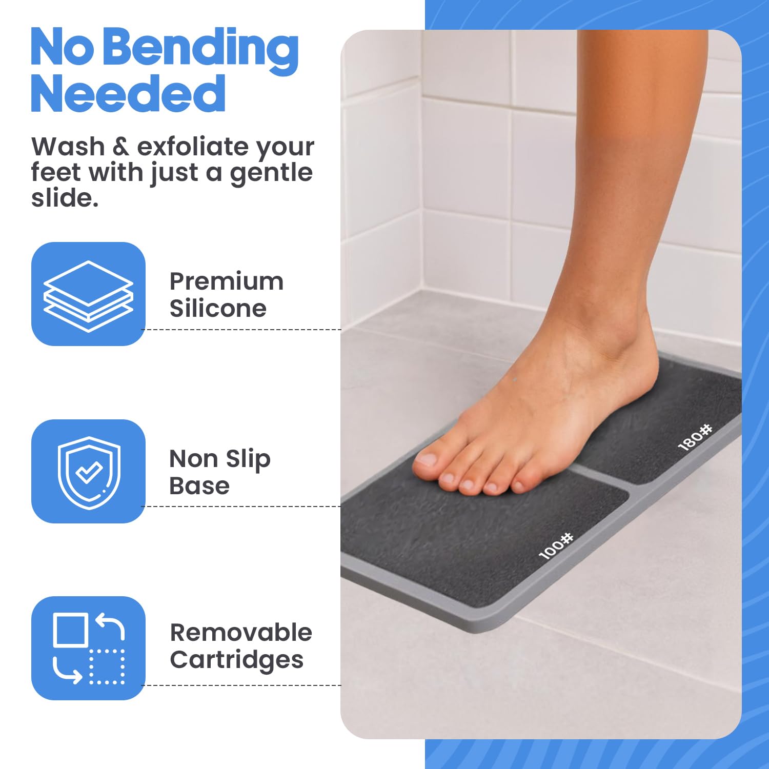 PDQR Premium Pumice Mat hand care focus showing healthy-looking palms.