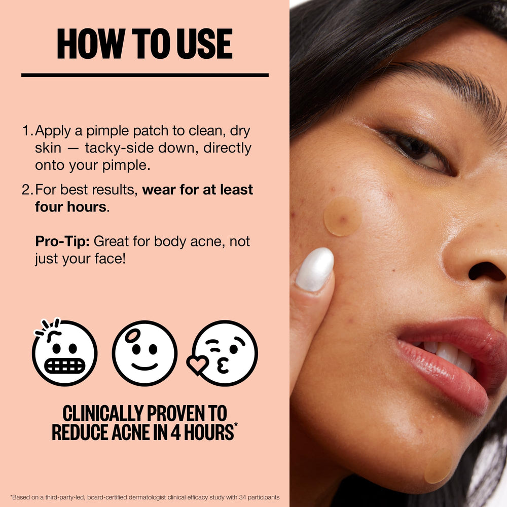PEACE OUT Acne Healing Dots during workout shows secure adhesion through activity.