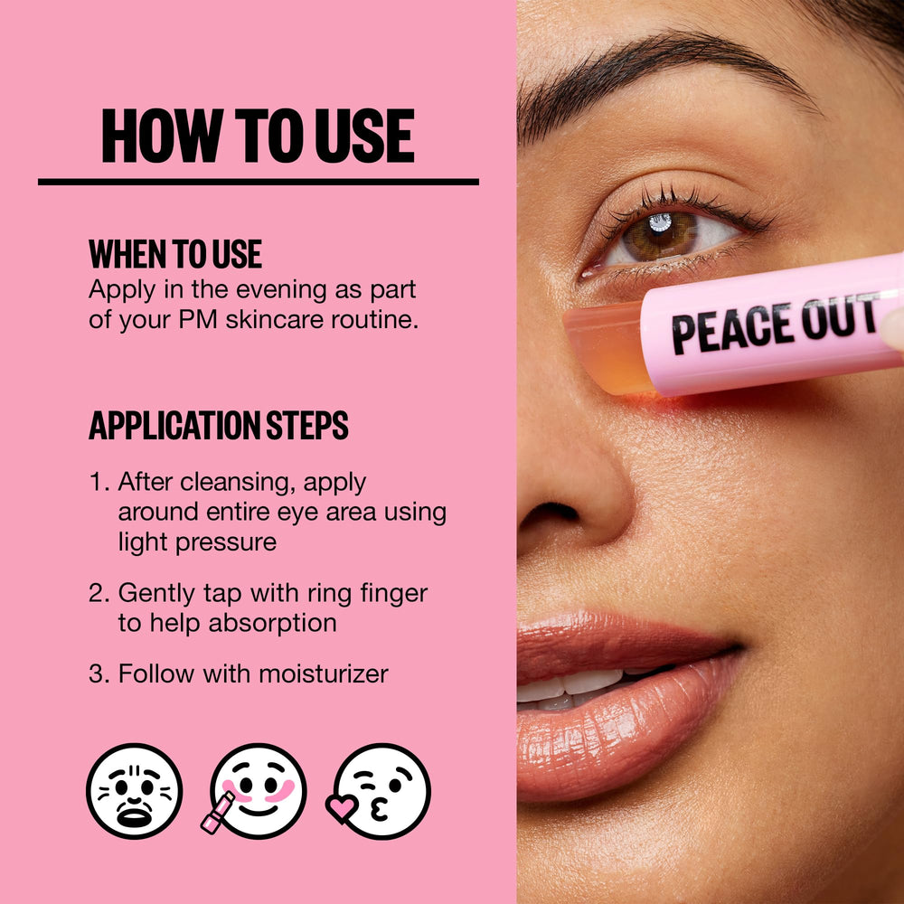 Cruelty free label on Peace Out skincare product
