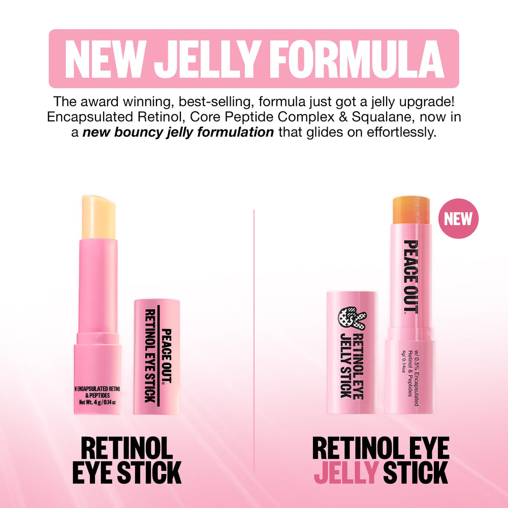 Illustration of encapsulated retinol concept for Peace Out eye care