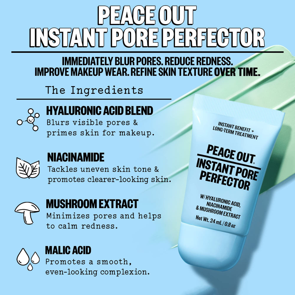 PEACE OUT Niacinamide helps even skin tone.