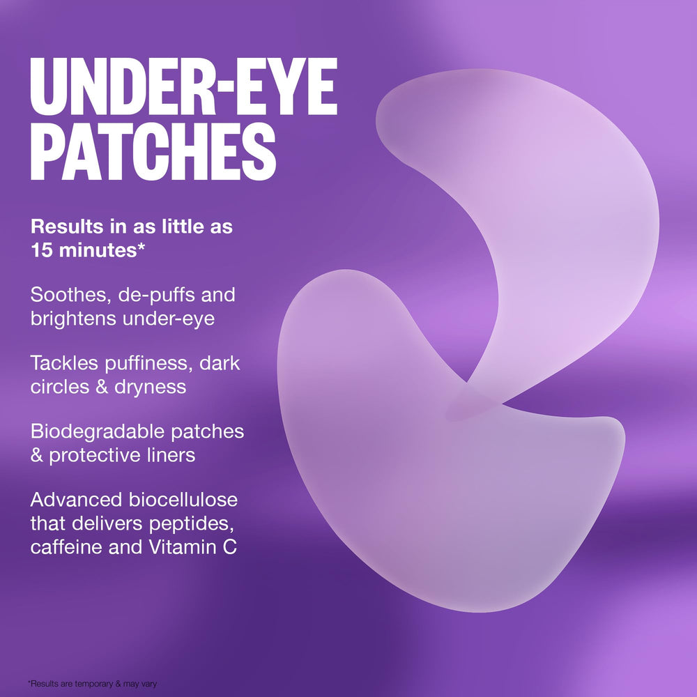 Peace Out Puffy Eyes 15-minute use demonstrates quick refresh for tired-looking eyes.