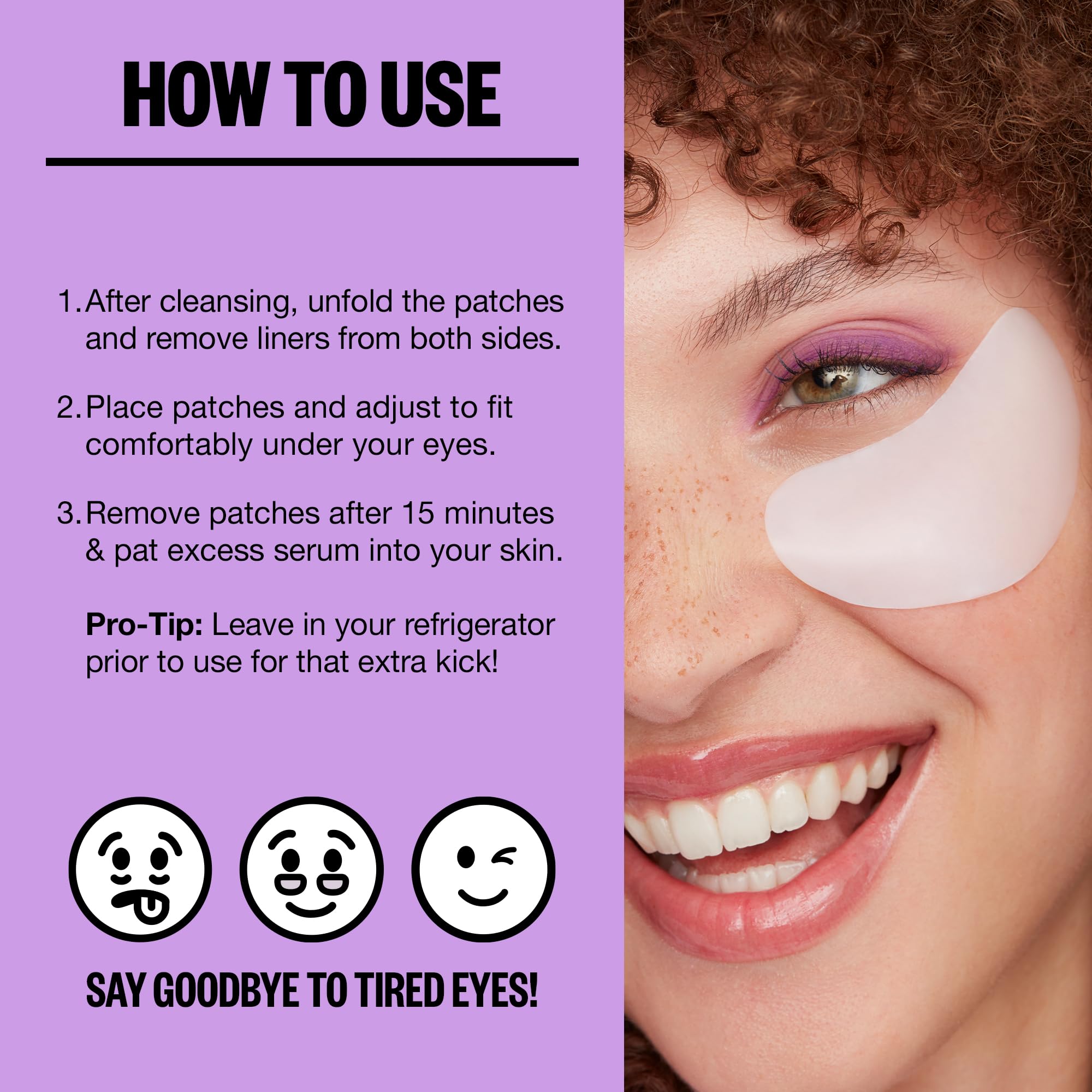 Peace Out Puffy Eyes hyaluronic acid provides lasting hydration to the delicate skin.