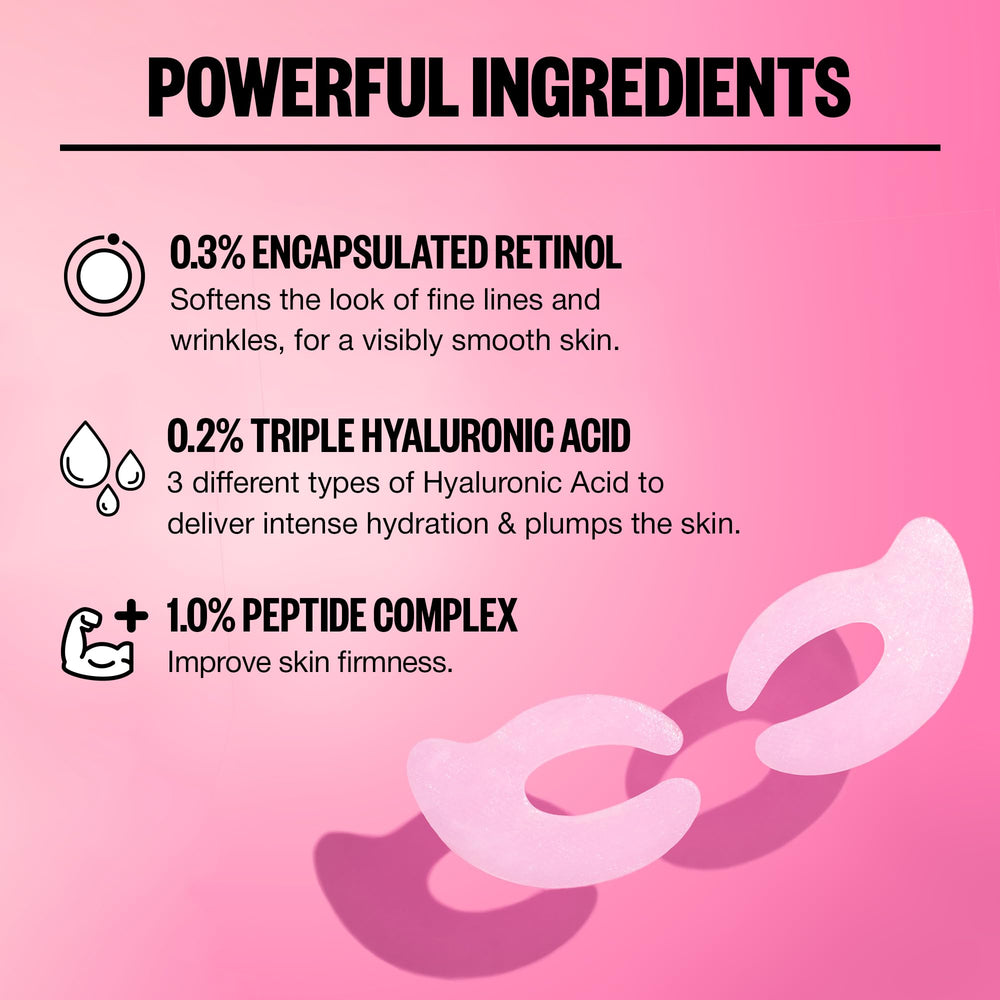 PEACE OUT Retinol Eye Lift Patches hyaluronic acid for hydration