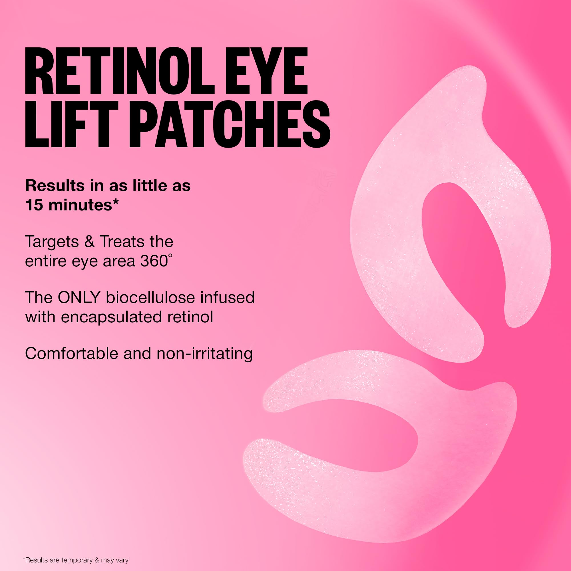PEACE OUT Retinol Eye Lift Patches peptide complex for firmer under-eye skin