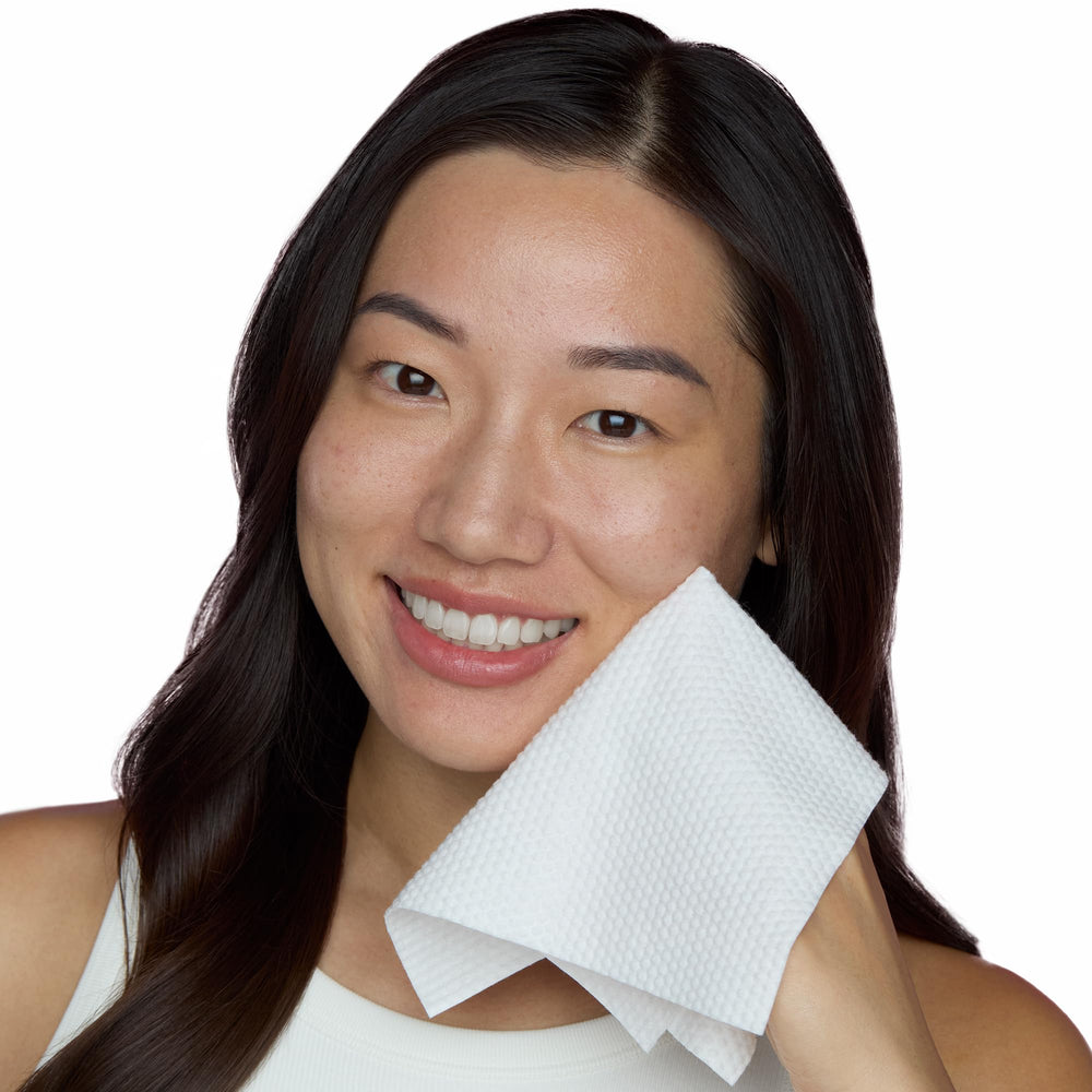 PEACE OUT Silver Shield Face Towels ideal for blemish-prone skincare routines.