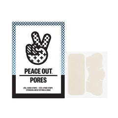 Peace Out Skincare packaging shows pore-minimizing strips ready for home pore care