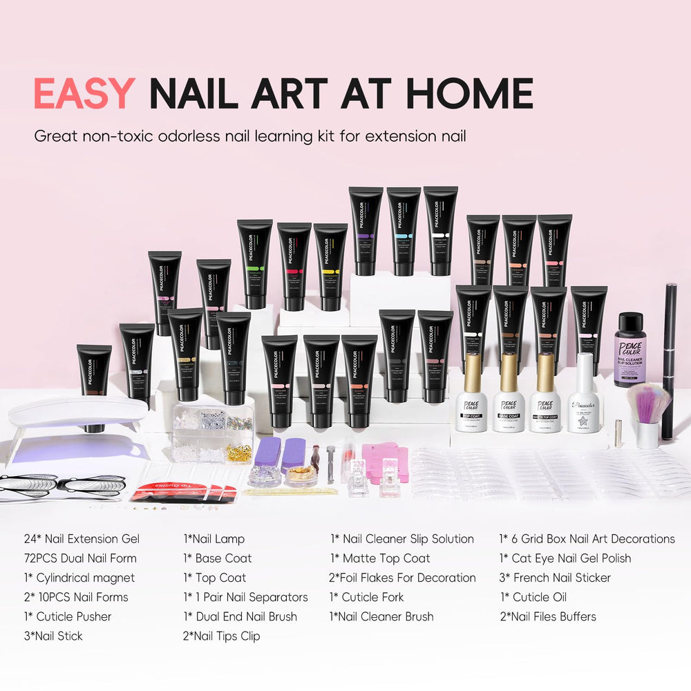 PEACECOLOR base and matte top coat delivers gloss and lasting shine.