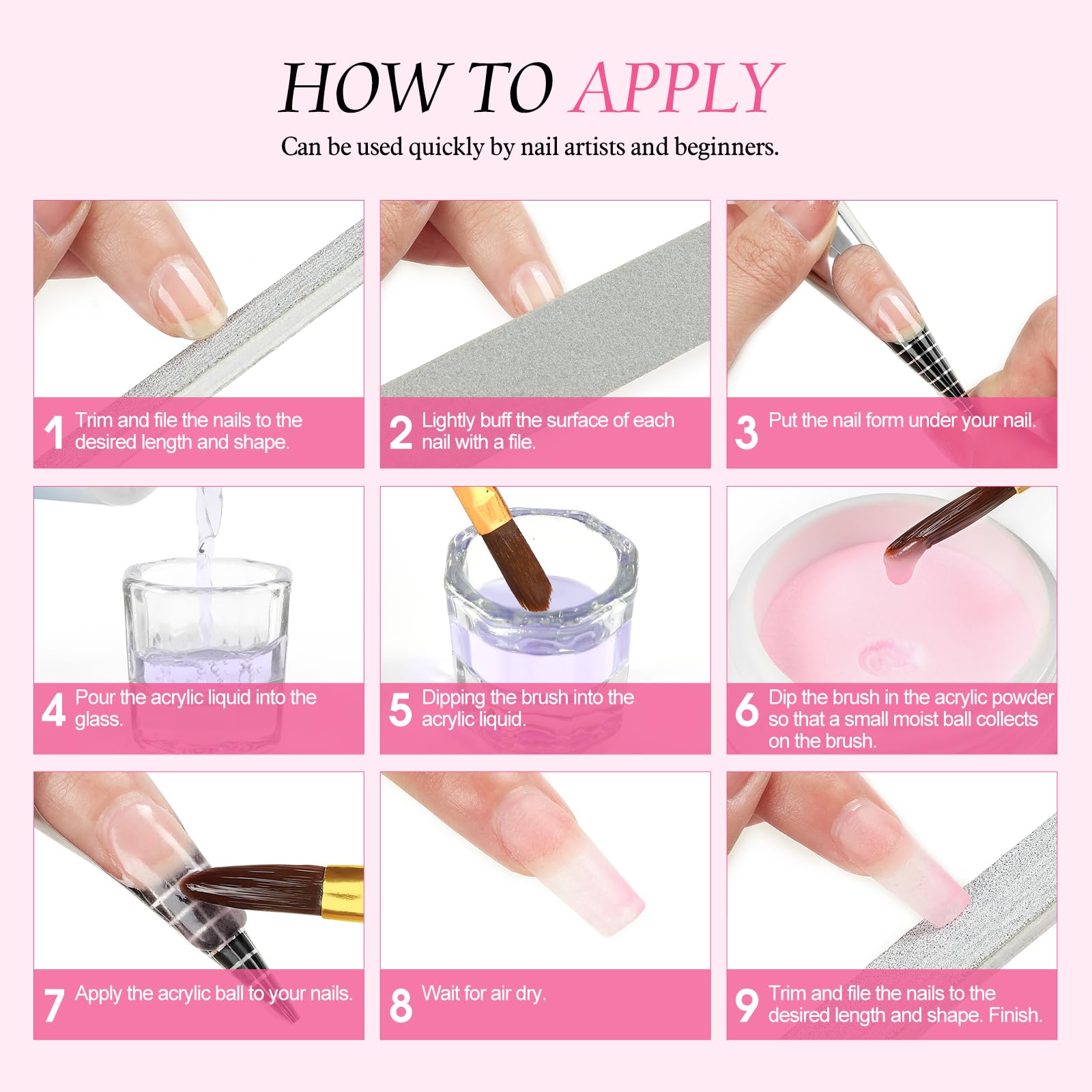 Peacecolor false nail tips 100pcs offer quick, clean manicure prep at home.