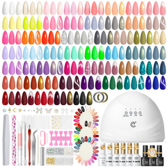 PEACECOLOR gel nail kit UV lamp for fast at-home curing and salon-grade results.