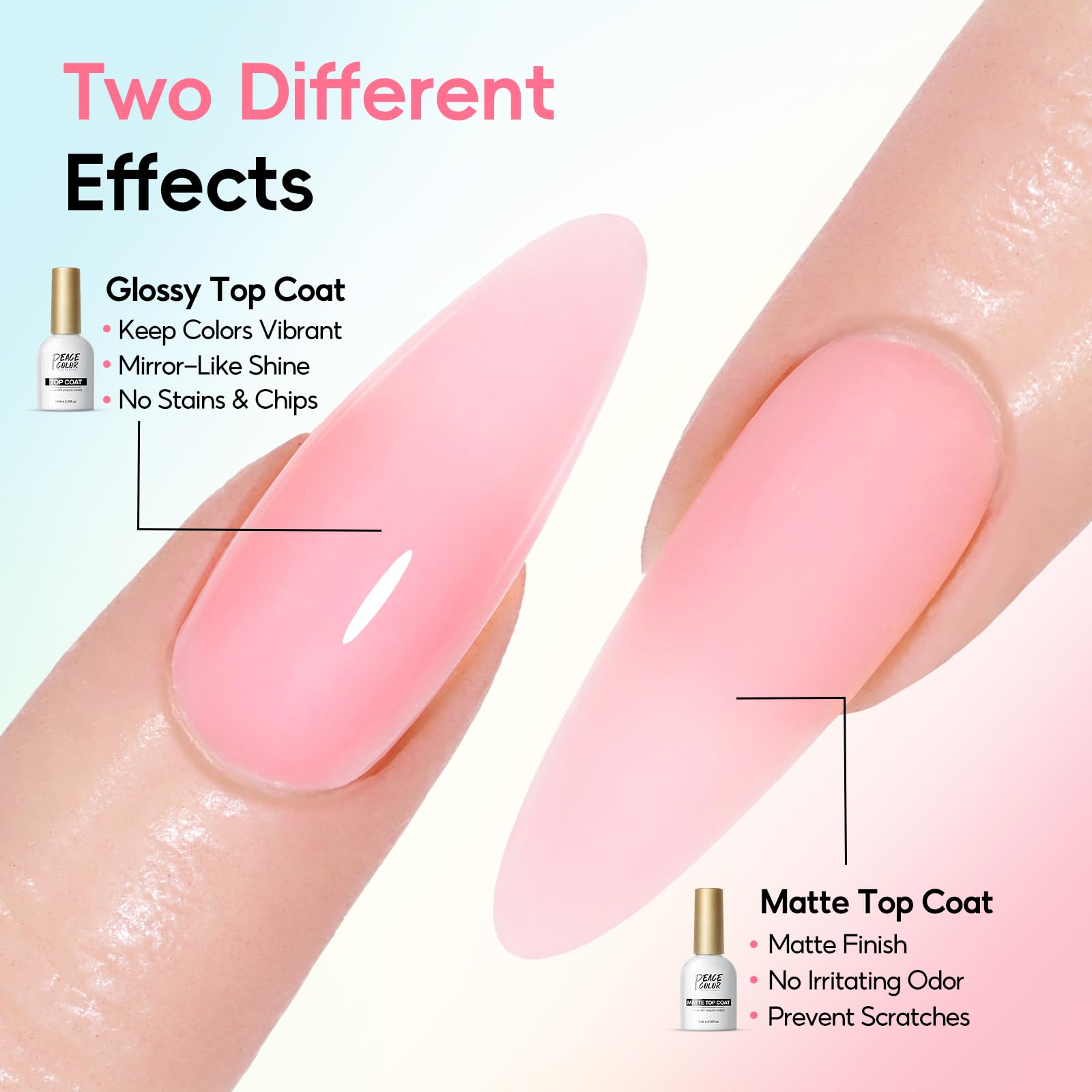 PEACECOLOR nail art tools set supports complete DIY manicure.