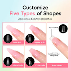 PEACECOLOR slip solution ensures smooth gel gliding and shaping.