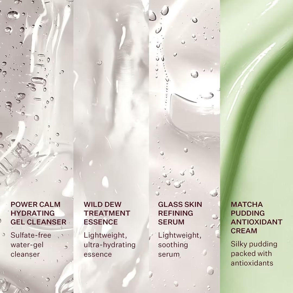 Peach & Lily Essence application hand-patting for quick hydration boost