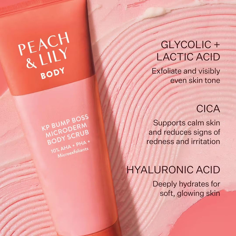 Peach & Lily KP Bump Boss featuring tea tree for refreshing cleanse.