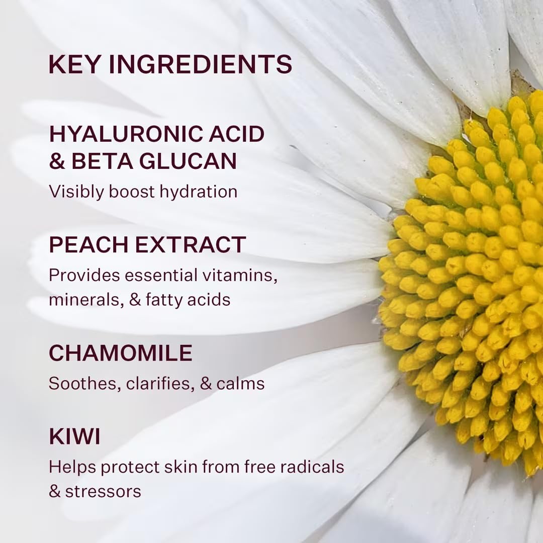 Peach & Lily skincare routine last-step application demonstrates sealing in moisture.