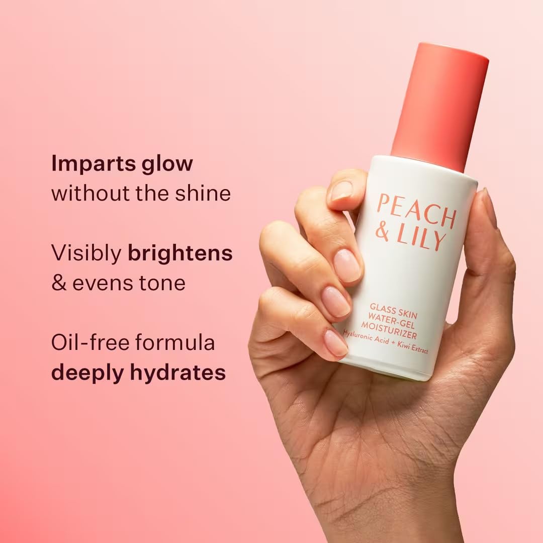 Peach & Lily vegan probiotic complex graphic referencing calm, balanced skin.