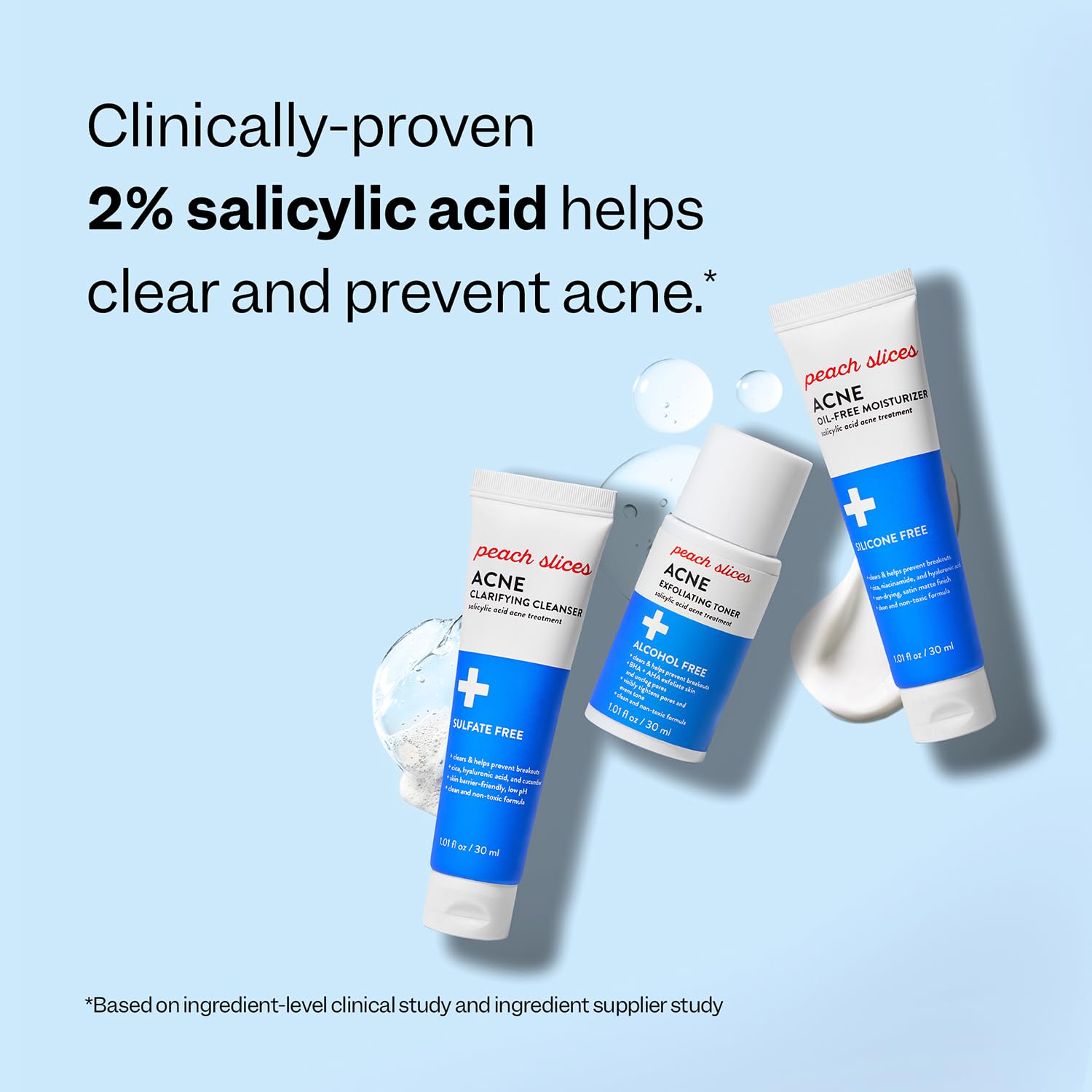 Peach Slices oil-free moisturizer application for lightweight hydration