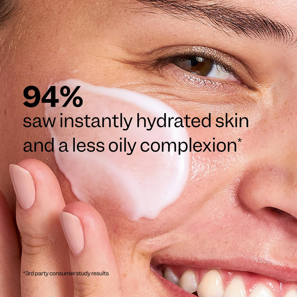 Peach Slices Acne Oil-Free Moisturizer niacinamide ingredient panel highlights skin-tone support.