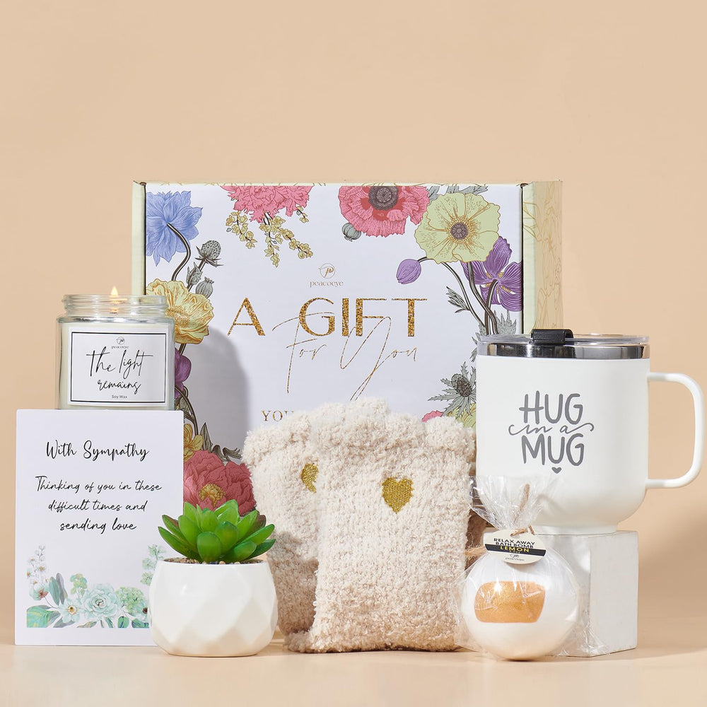 Peacoeye hug mug for comfort in daily grieving moments