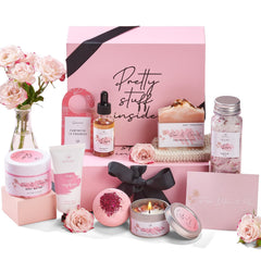 Peacoeye rose-petal-scented soy candle enhances relaxation and mood during a calming bath.