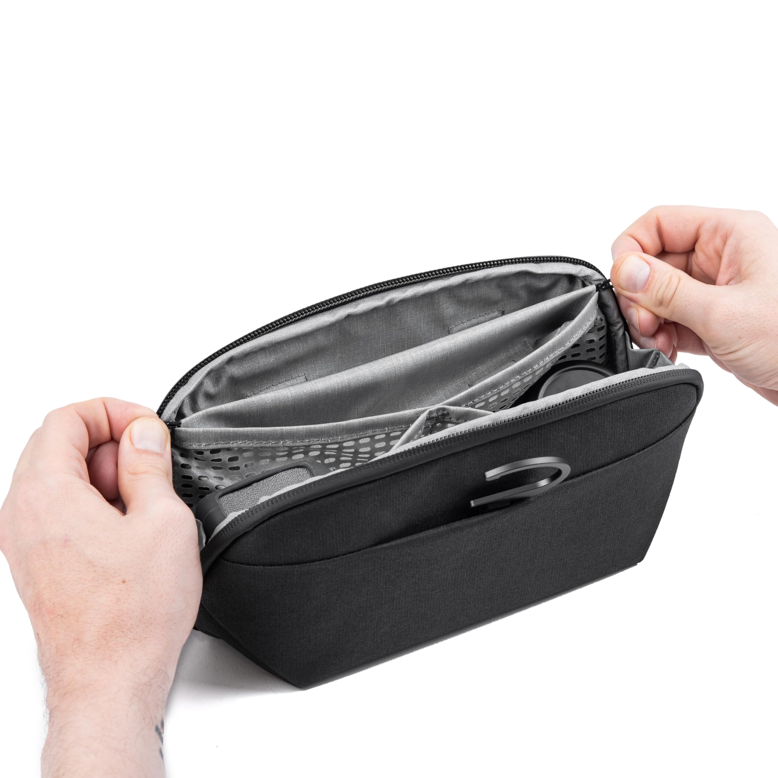 Peak Design Small Wash Pouch weatherproof nylon material close-up showing durability.