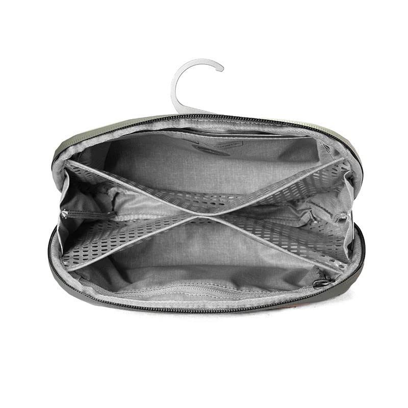 Peak Design Small Wash Pouch Sage inside pockets visible for organized essentials