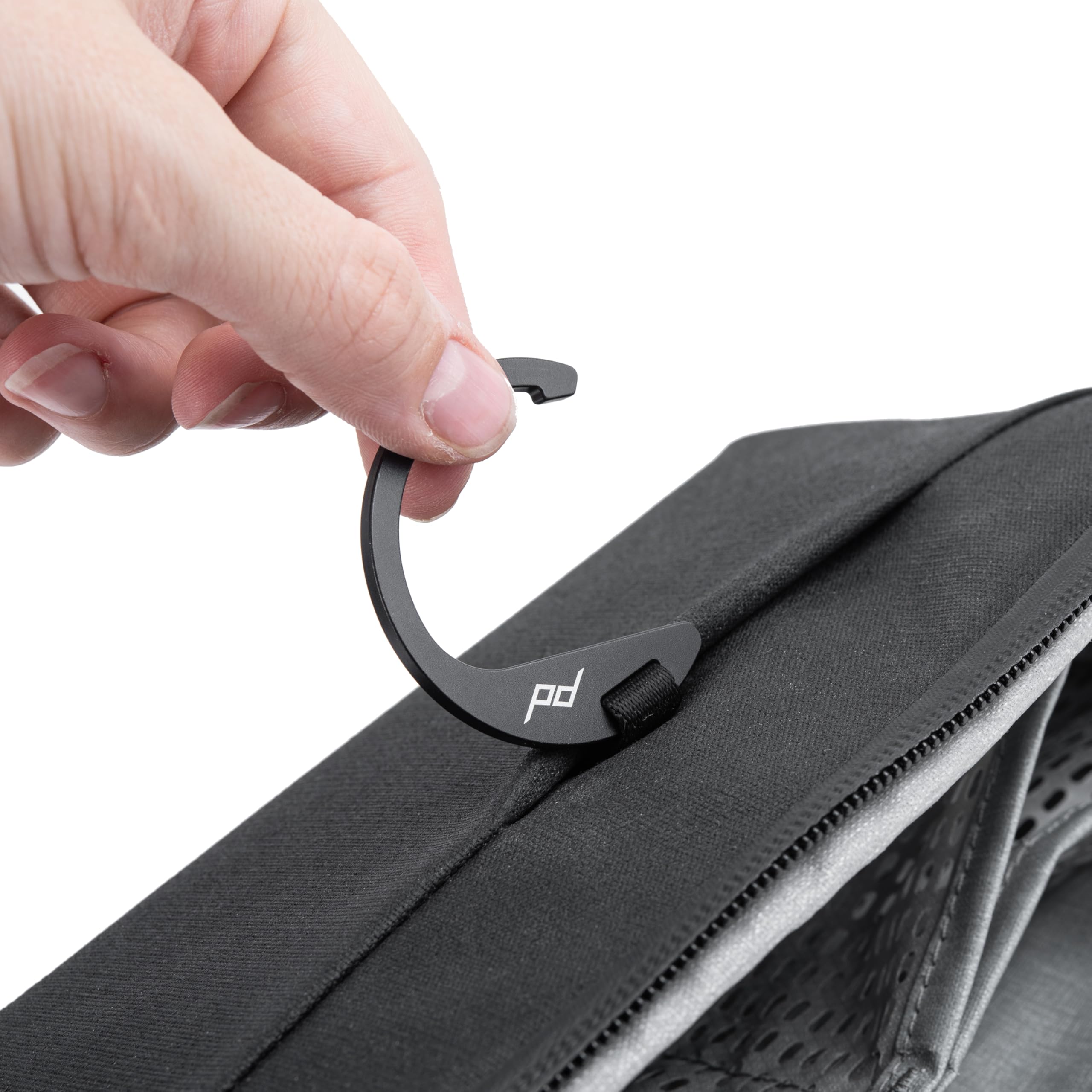 Peak Design Small Wash Pouch Sage weatherproof material protects liquids and cosmetics