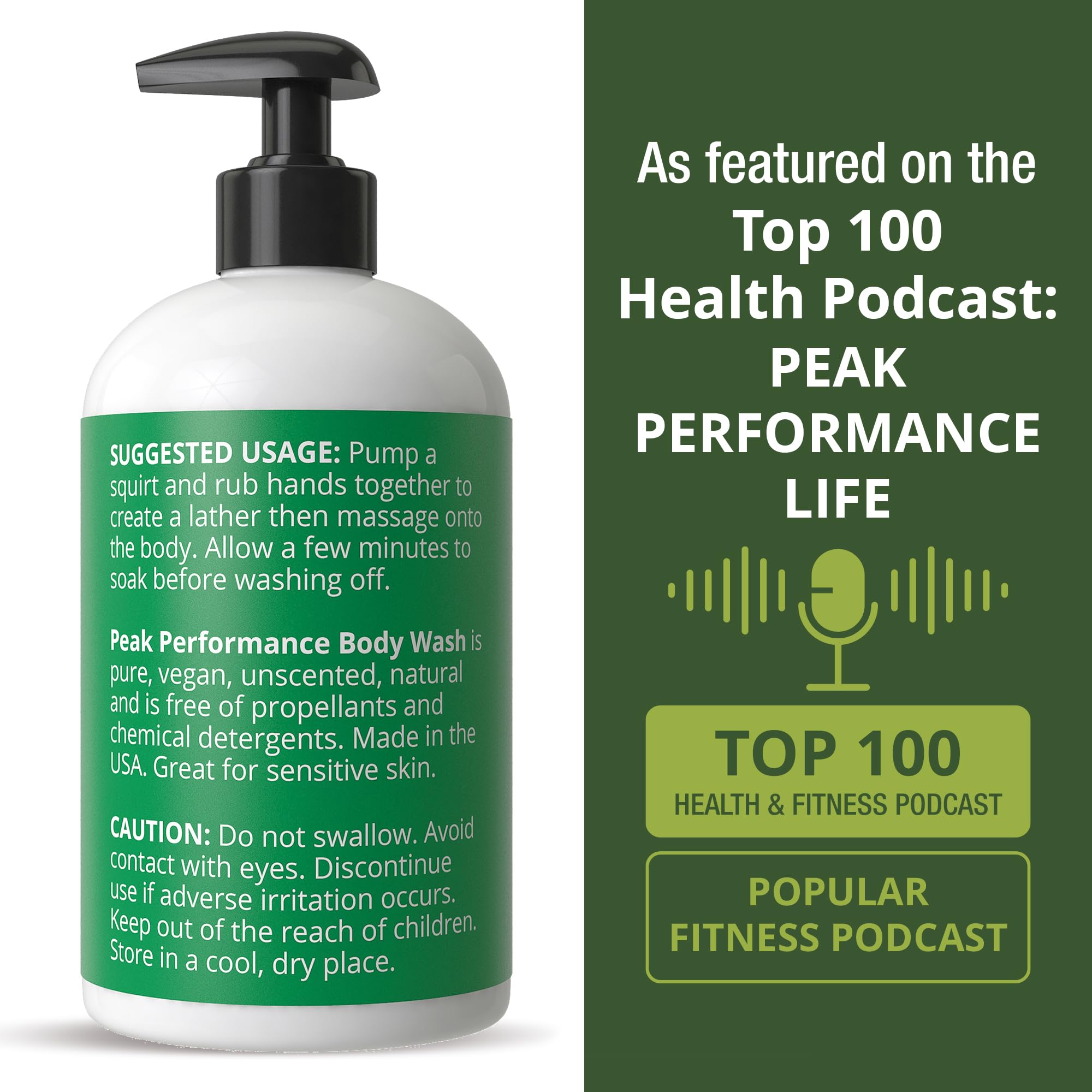 Peak Performance Vitamin Angels donation logo—supporting at-risk children's nutrition.