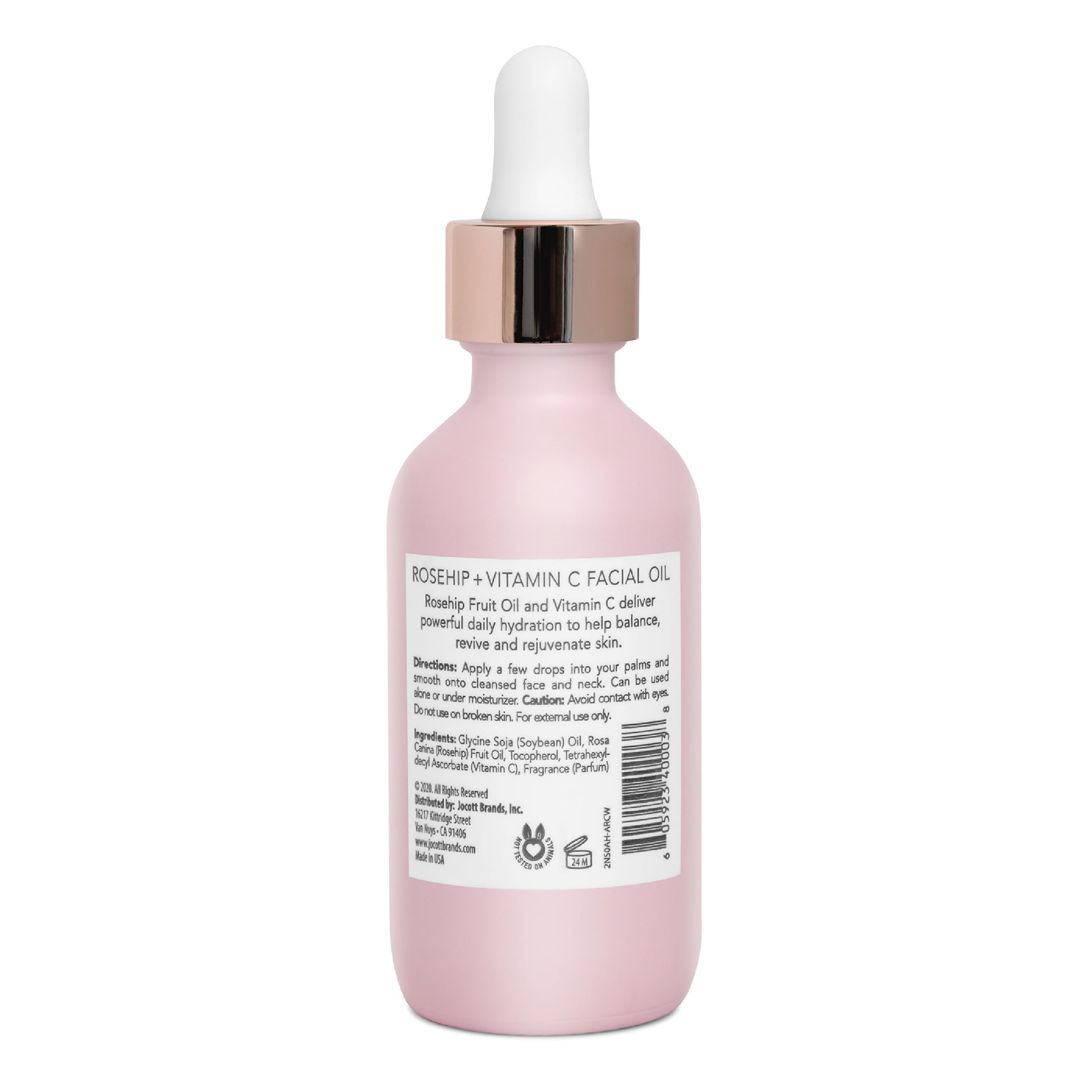 Pearlessence Rosehip Balancing Oil with vitamin C promotes brightness and even tone.