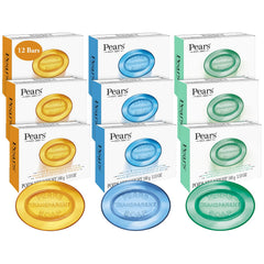 Pears glycerin soap amber bar highlights translucent hydration for daily cleansing