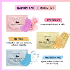PEAUAMIE 24K gold eye mask packaging aims to revive eye contours