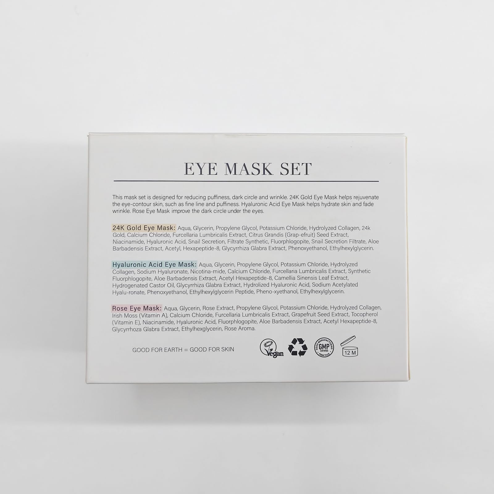 PEAUAMIE 24K gold patches closeup for brightened-eye look