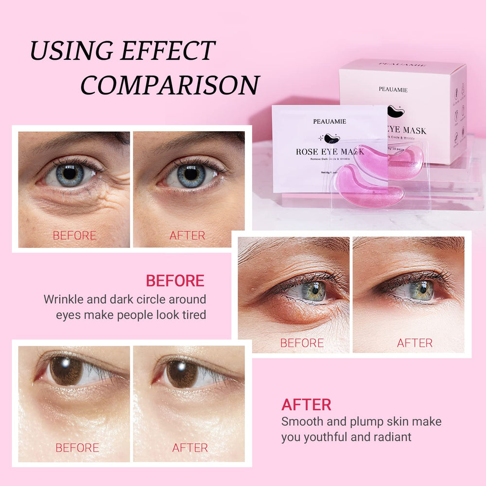 Peauamie eye patches 15-20 minute use promotes relaxation and hydration.