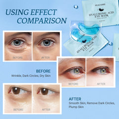 PEAUAMIE eye patches close-up highlights collagen for skin elasticity and resilience